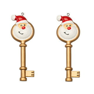WestmonWorks Santa Key for No Chimney Houses Magic Skeleton Keys with Santa's Face Gift Set, 2 Long