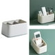 thumbnail image 5 of Escritorio Control Remoto Estuche de Almacenamiento Contenedor Organizador Estuche Soporte para Bolígrafo Plástico ABS Rectángulo Oficina Duotono 3 Co gris Sunnimix Caja de almacenamiento de escritorio, 5 of 7