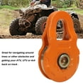 thumbnail image 4 of Snatch Block Pulley, Widely  25000lbs Minimum Break Strength Professional Winch Snatch Block 12500 Lbs Working Load Limit Heavy Duty  For ATV For Tractor, 4 of 8