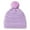 Purple, variant on NOKIO FUOITAToddler Winter Hat Toddler Pom Pom Beanie Kids Warm Lined Knit Hat Baby Winter Hats for Girls Boys Toddler Baby Boys Girls Knitted Cap Beaniess Pompom Elastics Turban Winter Warm Hat