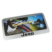 Jeep Chrome Brass License Plate Frame