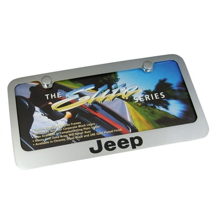 Jeep Chrome Brass License Plate Frame