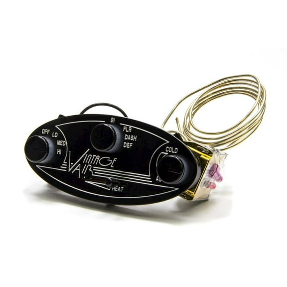 Vintage Air Gen II Streamline Contrl Panel Black