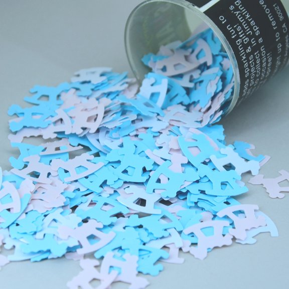 Confetti Rocking Horse Blue, Pink, White - Pouch (1/2 oz) - CCP8336