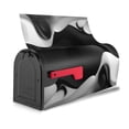 thumbnail image 3 of Gukieu Black White Fluid Sculpture Print Magnetic Mailbox Cover, Sun-proof and Waterproof Home Yard Mailbox Cover-21x18 in, 3 of 8