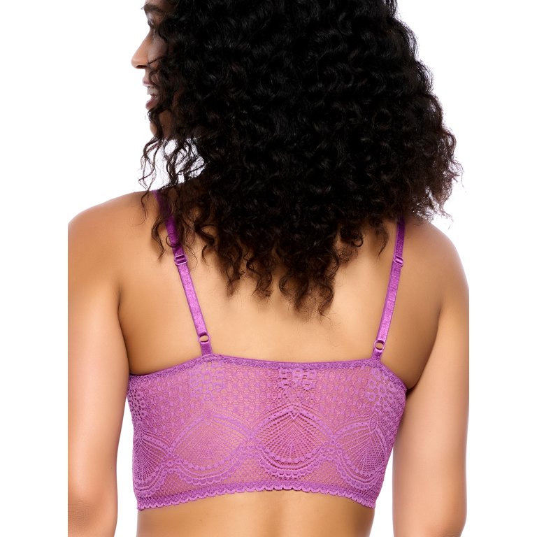 Felina Finesse Cami Bralette - Stretchy Lace Bralettes For Women - Sexy and  Comfortable - Inclusive Sizing, From Small To Plus Size. (Cyclamen, L-XL)