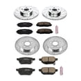 thumbnail image 3 of PowerStop Front and Rear Z23 Evolution Sport Carbon-Fiber Ceramic Brake Pad and Drilled & Slotted Rotor Kit Fits: PONTIAC TOYOTA Select Models K4140, 3 of 10