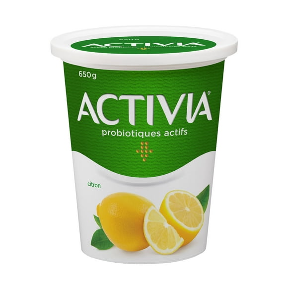 Activia Yogurt with Probiotics, Lemon Flavour, 650g, 650g Yogurt Tub