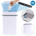 thumbnail image 3 of Cubo De Basura Automático Con Sensor Para Baño, 18L Botes de Basura Inteligente Sin Contacto, Cubo de Basura de Plástico Grande USB Rechargeable para Cocina, Oficina, Sala, Retrete, Recámara, 3 of 9