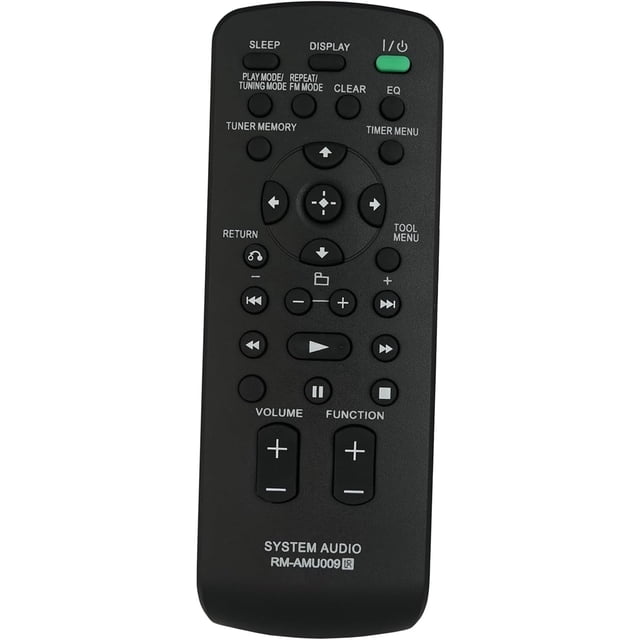 Control Remoto RM-AMU009 Compatible con Audio System MHC-EC609iP MHC-EC78Pi Infrarrojo