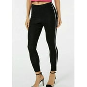 Hue Women's Pin-Dot Knit High-Waist Cropped Skimmer Leggings, Black XXL - NEW