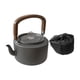 thumbnail image 4 of Hervidor de camping con asa, multiusos, de calentamiento rápido, ligero, 1,2 l, para té y café gris, 4 of 8