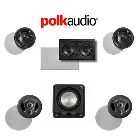 Polk Audio 900ls 5 0 Ch Vanishing Series In Wall In Ceiling Home Theater Speaker System 900 Ls 255c Ls 80f X Ls