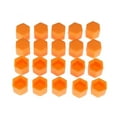 thumbnail image 1 of KAKOWELY Couvre-Écrou de Roue 20 Pcs Couvre-Écrou de Roue Boulons Couvre Vis Protection Caps (Orange 17mm)0.83"X0.83"X0.79 Pouces, 1 of 4