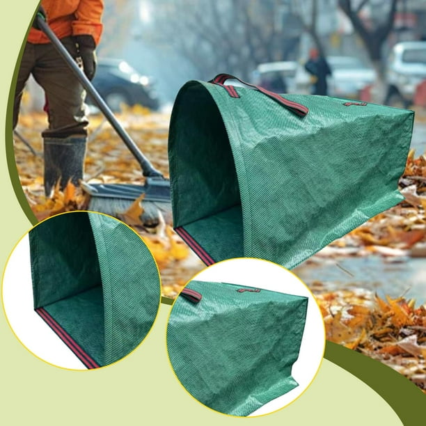 Bolsa para reciclar residuos de jardín, papel higiénico, hojas, recortes de césped, ideal para fiestas al aire libre. 150 litros
