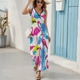 thumbnail image 6 of Flamingo Pattern Art Sleeveless Dress Women's Summer Suit Dresses for Women 2025 Luxury Party Dress, 6 of 7