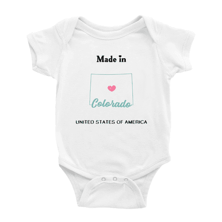 

Made In Colorado United States of America Baby Clothing Bodysuit 12-18 Months