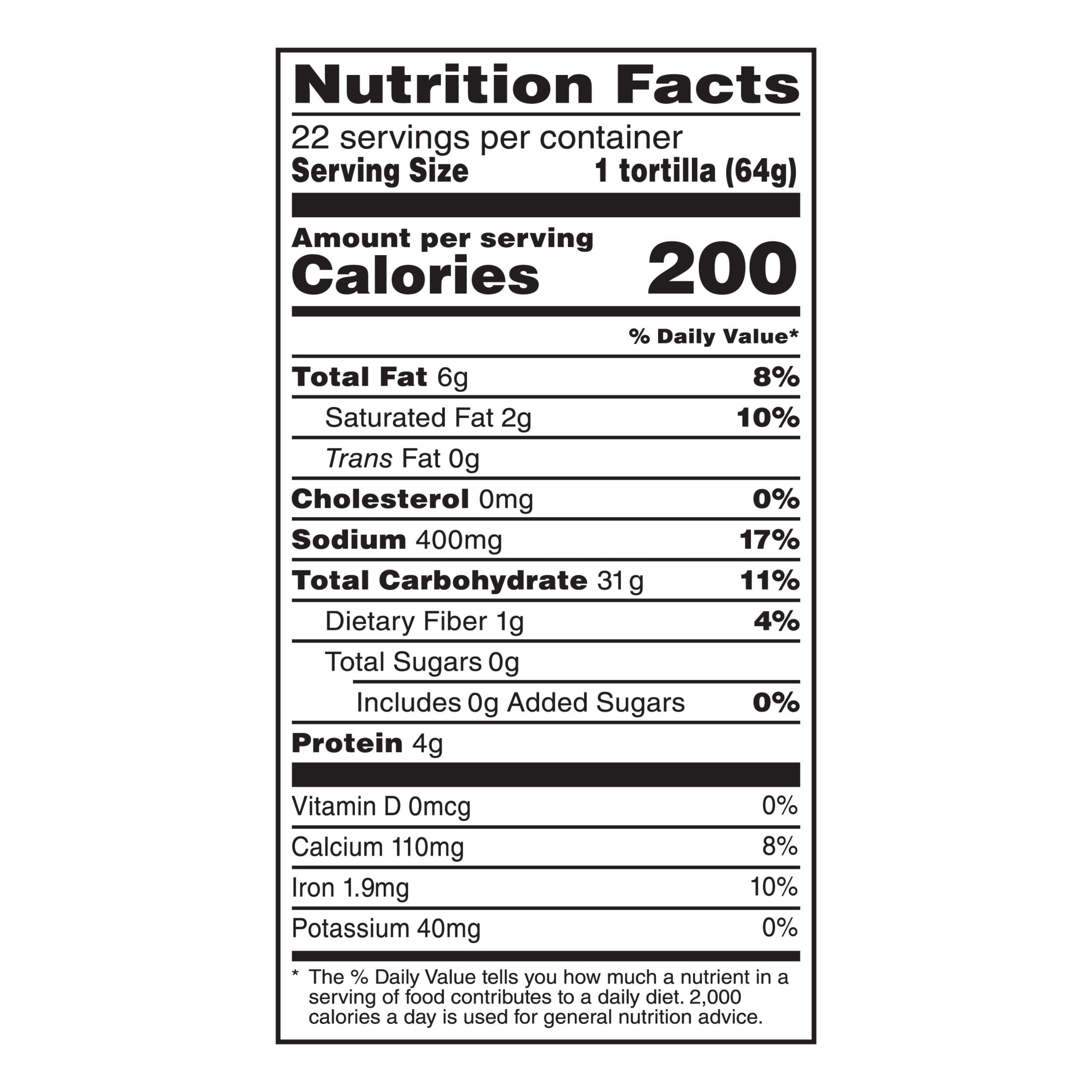 Mission Soft & Fluffy Homestyle Flour Tortillas, Soft Taco Size, 22 Count