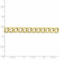 thumbnail image 5 of Leslie's Real 10kt Yellow Gold 7mm Semi-Solid Curb Chain; 20 inch; Lobster Clasp; for Adults and Teens; for Women and Men, 5 of 5