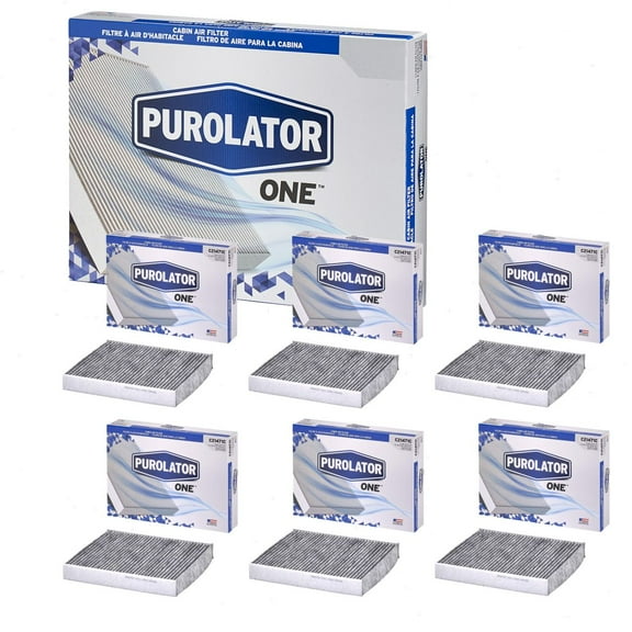 6 pc Purolator ONE C21471C Cabin Air Filters for HVAC Heating Ventilation Air Conditioning Vent Filters