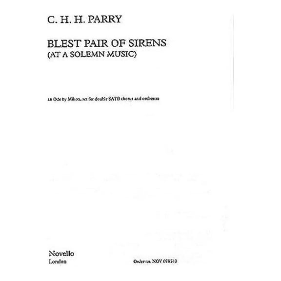Novello Blest Pair of Sirens (Vocal Score) SSAATTBB