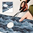 thumbnail image 6 of Yayeee Faucet Mat for Kitchen Sink 14.7" Diatomite Long Splash Guard Pad, Blue Watercolor Mountain Pattern, 2 Pack, 6 of 7
