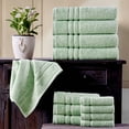 thumbnail image 5 of Jumbo Large Bath Sheets Towels 2 Pack Soft and Absorbent, 100% Cotton Towels (Light Green, Bath Sheet), 5 of 7