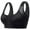 Black, variant on Full Coverage Bra Front Closure Postures Corrector Lightly Padded for Womens