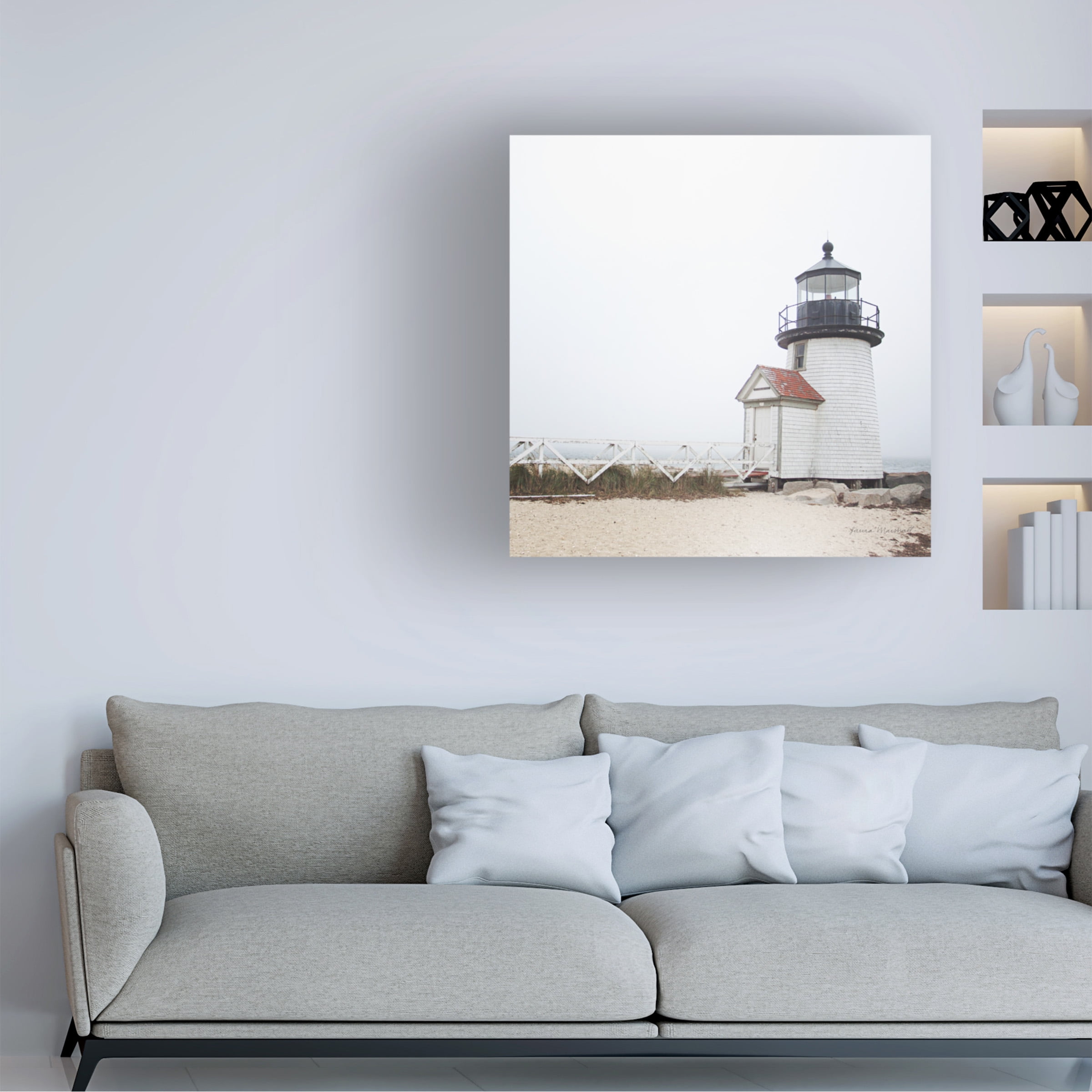 Laura Marshall 'Brant Point Light' Canvas Art