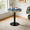 Blue Top / Black Base, variant on GZTAOSPACE Modern Luxury Faux Marble Round Bistro Table, White Top with Black Gold Pedestal Base,23.6 inch