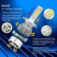 thumbnail image 3 of H4 9003 LED Headlight Bulbs CREE Car & Truck High Low Dual Beam Kit 6000K White, 3 of 10