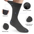 thumbnail image 6 of Men's Dress Socks, 6-Pair Classic Men's Formal Socks, Premium Dress Socks For Men for Business, Office & Casual Wear, Breathable Soft Cotton Blend, 6 of 6