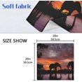 thumbnail image 7 of GZHJMY Elephant Cloth Napkins Set of 4, Reusable Washable Polyester Dinner Napkins for Family, Restaurant, Wedding, Party Decor 20 x 20 Inch, 7 of 7