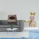 thumbnail image 2 of Estuche de pañuelos de escritorio,Caja de pañuelos faciales de madera estilo retro,Estatua de bandeja de almacenamiento de llaves,Estatua de niña con bandeja para guardar, 2 of 8