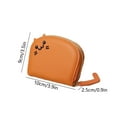 thumbnail image 3 of Credit Card Holder for Women,Small RFID Card Wallet Slim Leather Business Card Organizer Case with Zipper & Keychain, 3 of 6