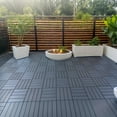 thumbnail image 3 of 27-Pack Interlocking Patio Deck Tiles (12x12 Inch) - Waterproof Outdoor Flooring for Deck, Pool & Patio , Easy Snap Installation, Slip-Resistant, 3 of 6