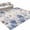 Beige, variant on Blue Flowers Washable Area Rug 2 x 3 ft Watercolor Hydrangeas Butterfly Botanical Floral Soft Non Slip Rugs Stain Repellent Indoor Felt Carpet for Living Dining Room Bedroom Home Office