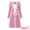 Pink, variant on DARING DIVA Women's Elegant A-Line Contrast Color V Neck Dress S Black