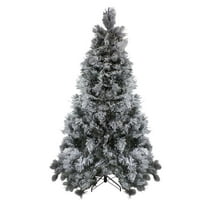 7.5 ft. Flocked Black Spruce Artificial Christmas Tree - Unlit