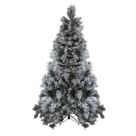 7.5 ft. Flocked Black Spruce Artificial Christmas Tree - Unlit