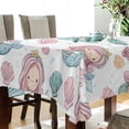 thumbnail image 3 of 60x108 Inch Tablecloth Polyester Square Tablecloth for Home Kitchen Dinner Decor Pastel Colors Mermaid, 3 of 9