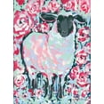 thumbnail image 2 of Mingo, Jessica 19x24 White Modern Wood Framed Museum Art Print Titled - My Sheep Rose, 2 of 4