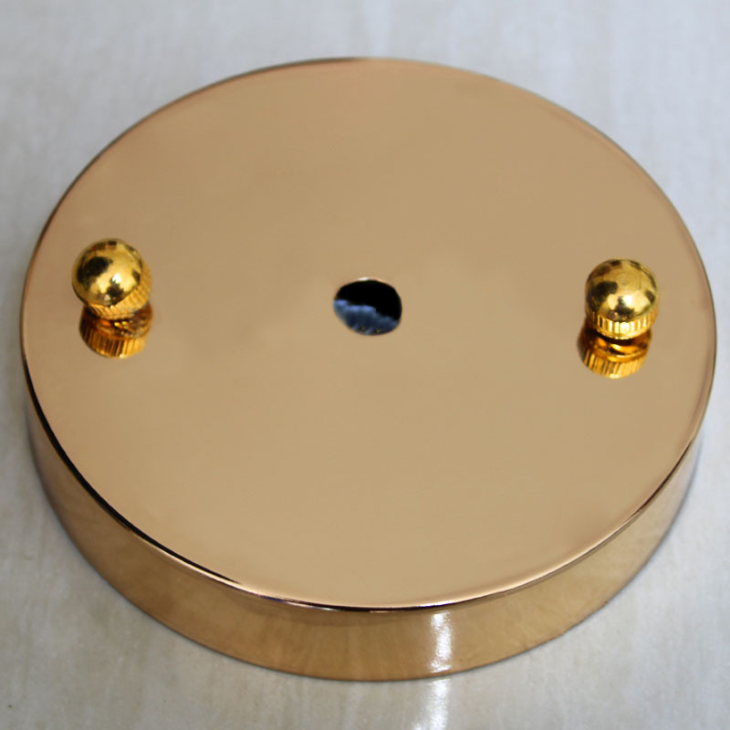 Ceiling Lamp Plate Kit 3.9" Round Metal Disc Chassis Base Pendant