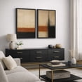 thumbnail image 3 of Framed Canvas Print Abstract Wall Art Set of 2 Neutral Decorative for Living Room Bedroom - 24"x36"x2 BLACK, 3 of 8