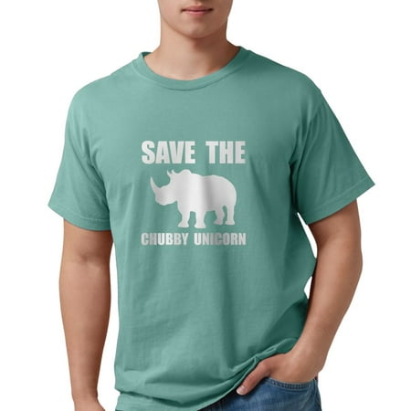 Rhino Soft Top - CafePress - Chubby Unicorn Rhino T-Shirt - Mens Comfort Colors? Shirt