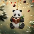 thumbnail image 4 of 2D Acrylic Animal Panda Charms, Cute Flat Animal Series Pendant for Backpack Keychain Car Rearview Mirror Decor, Lightweight Decorative Ornament for Kids Girls Daily Use, 4 of 6
