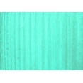 thumbnail image 1 of Ahgly Company Machine Washable Indoor Rectangle Solid Turquoise Blue Modern Area Rugs, 4' x 6', 1 of 4