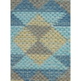 thumbnail image 2 of LR Home Chile Cotton Poly Filled Pillow in Blue, 18" x 18", 2 of 10