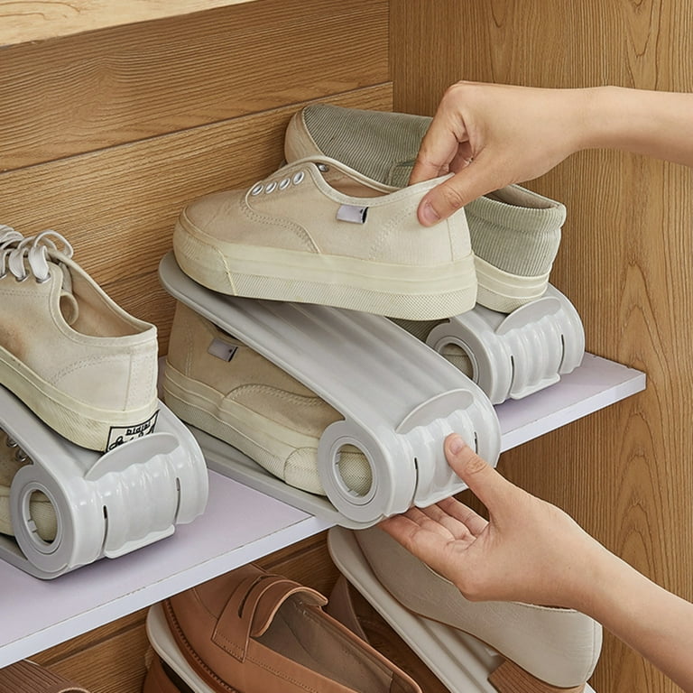 Adjustable Shoe Organizer Footwear Support Space Saving Height