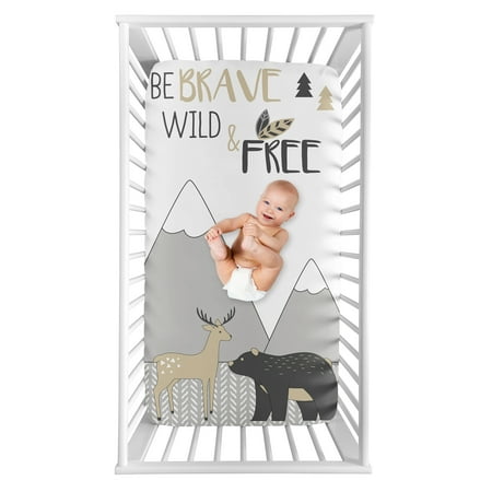 UPC: 0846480078647 | Woodland Friends Photo Op Fitted Crib Sheet by Sweet Jojo Designs